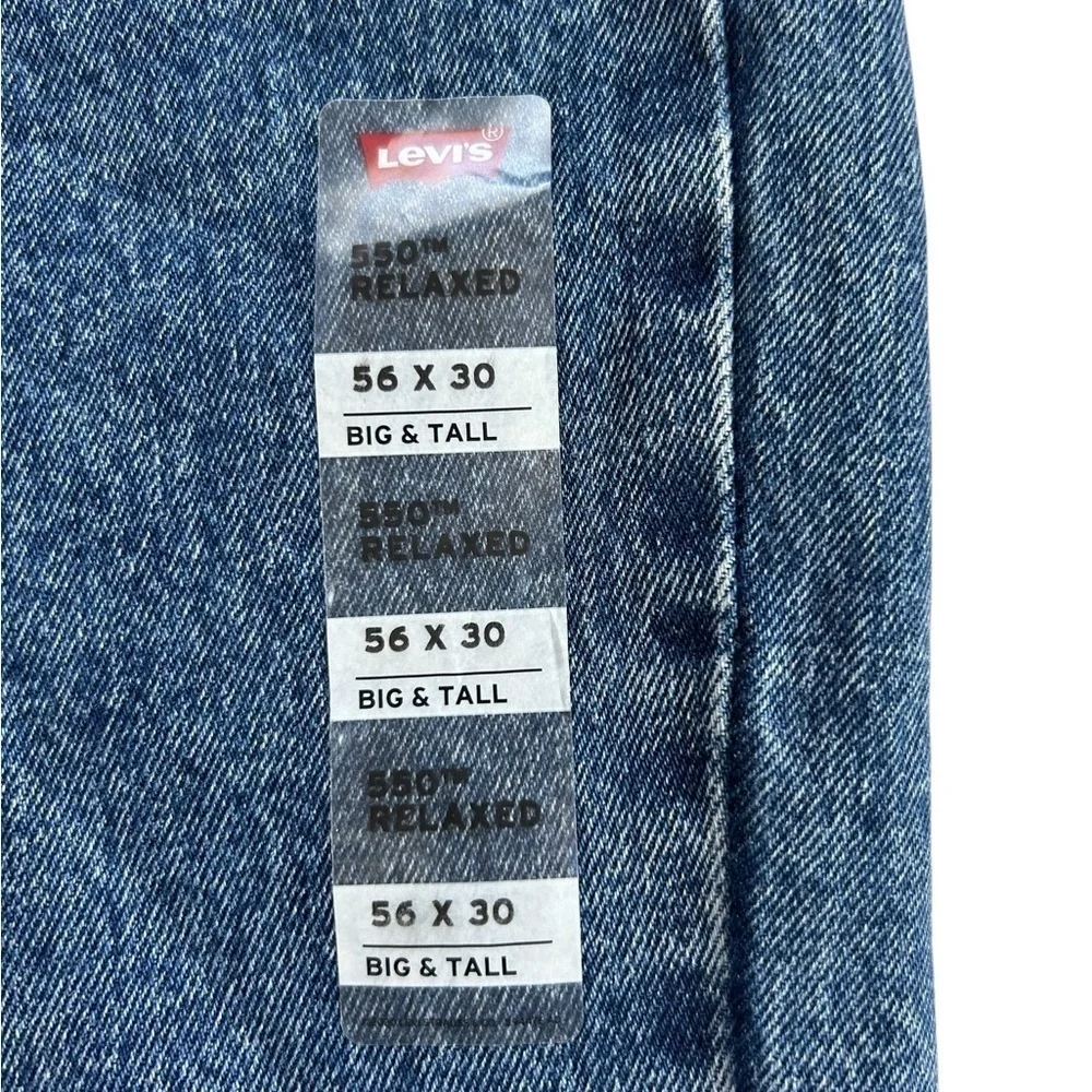 Levi’s 56x30 550 RELAXED FIT MEN'S JEANS (BIG & TALL) straight leg medium